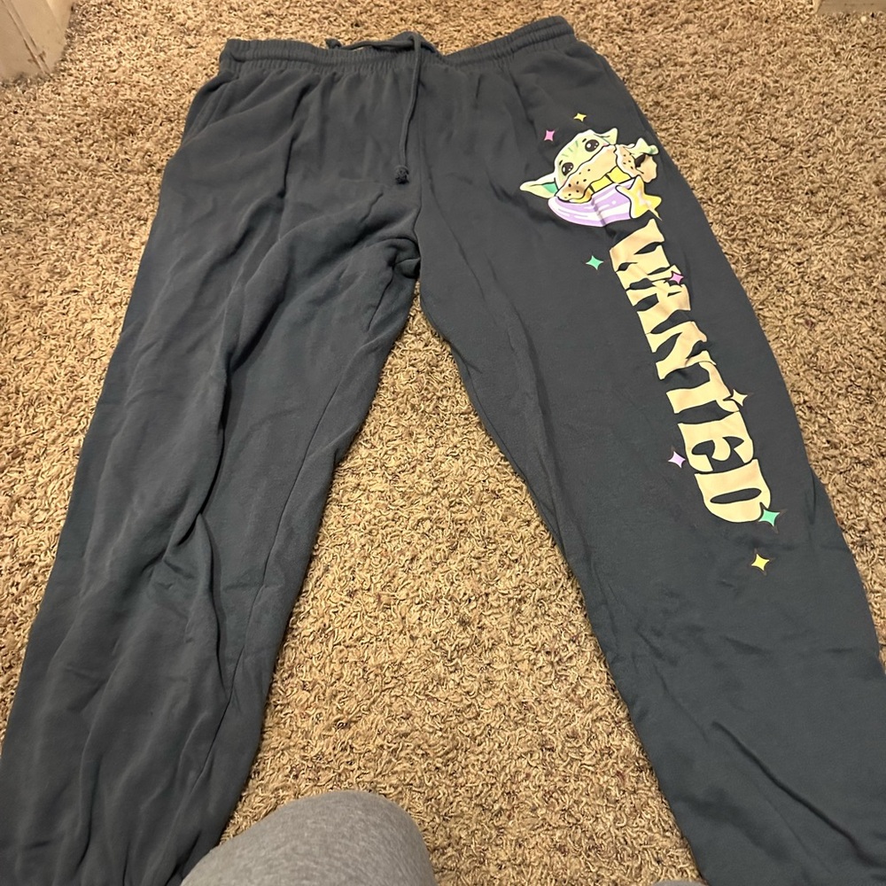 Gray Jumpsuit with Graphic Design and Elastic Waistband